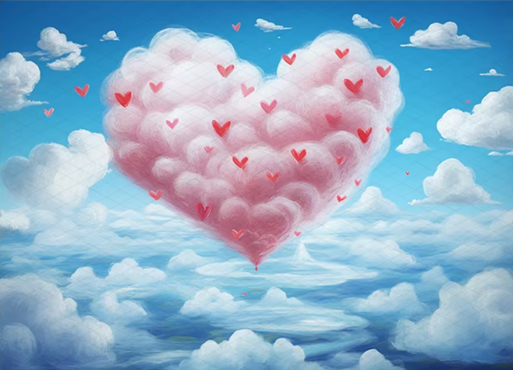 KMK - Valentine's Romantic Sky Backdrop
