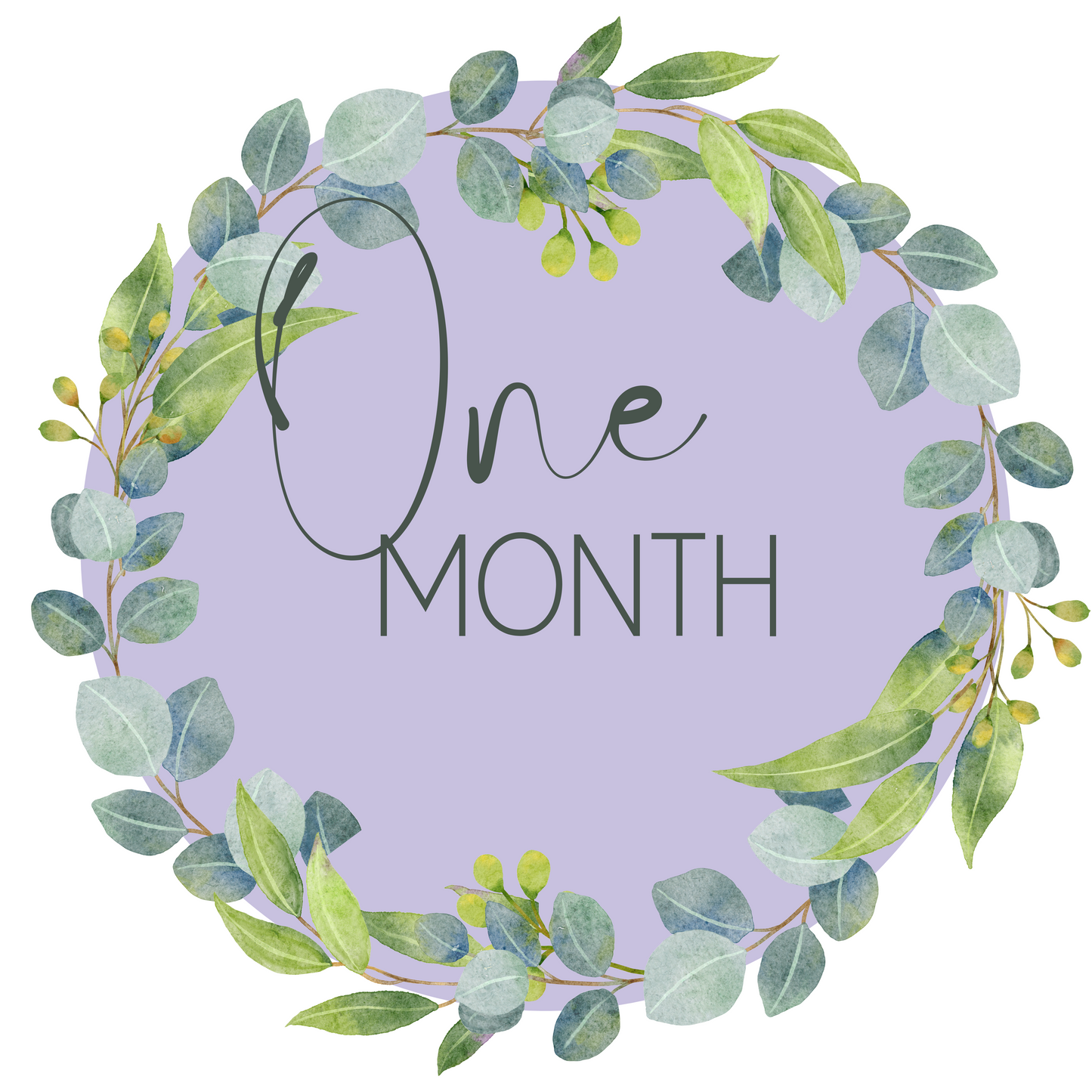 Free Printable Baby Milestone Card – one month