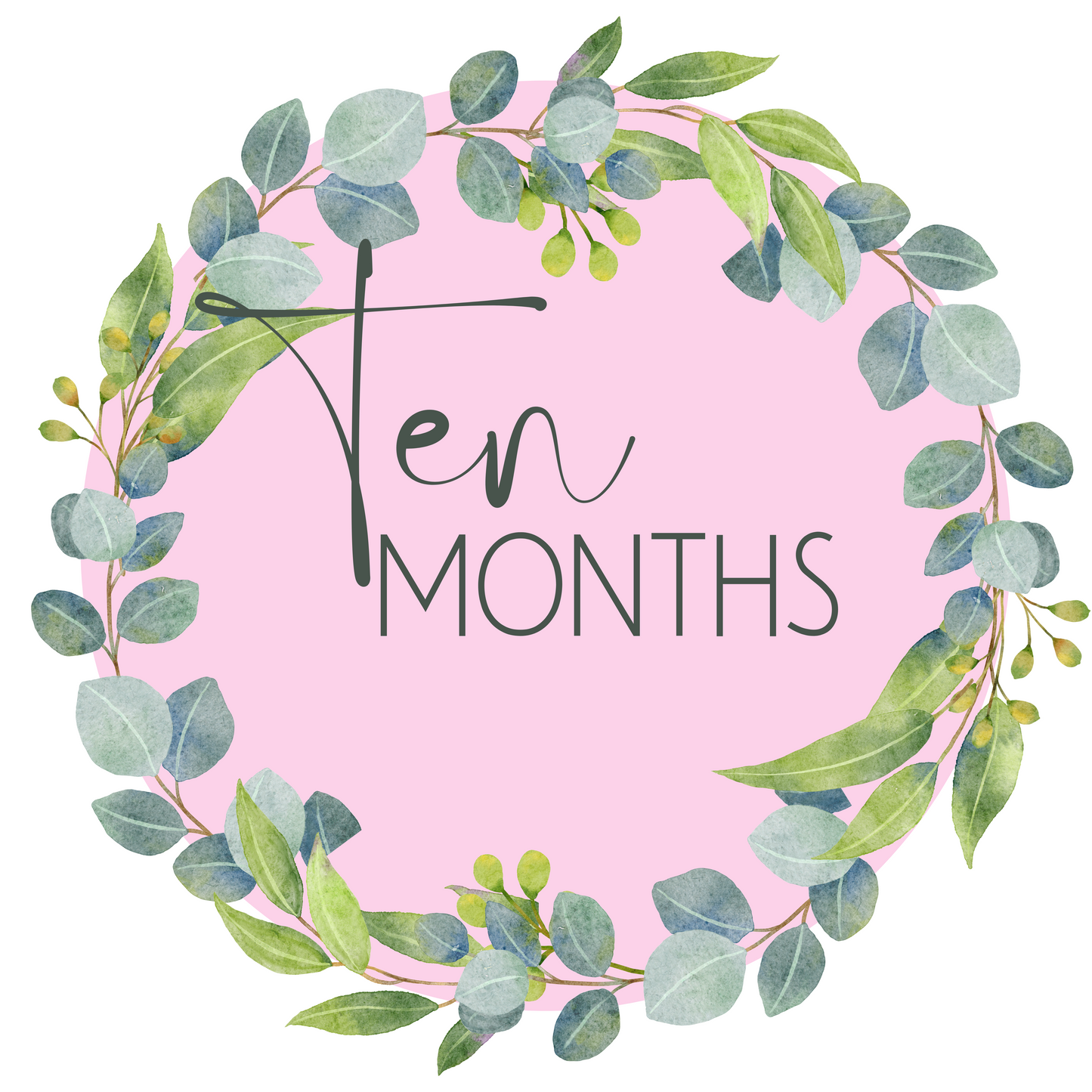 Free Printable Baby Milestone Card – ten months