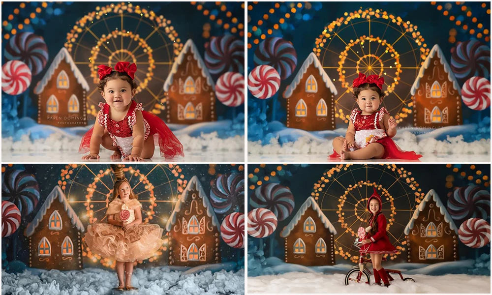 KMK - Candy Twinkle Ferris Wheel Backdrop