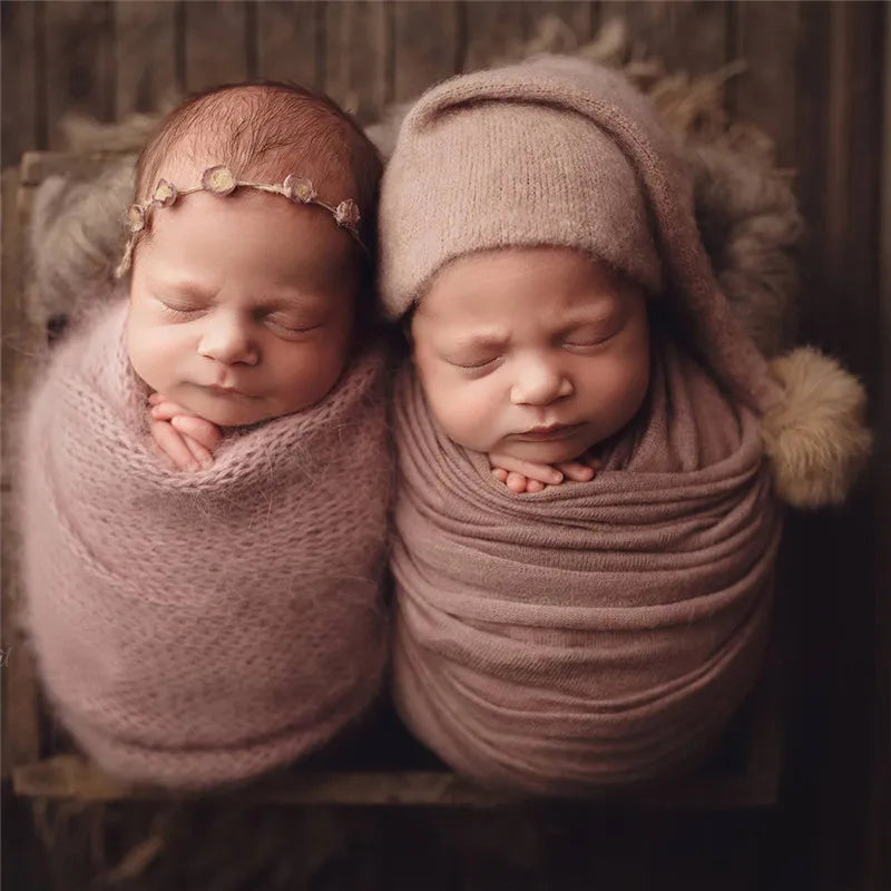 KMK - Knit Fur Ball Newborn Hat