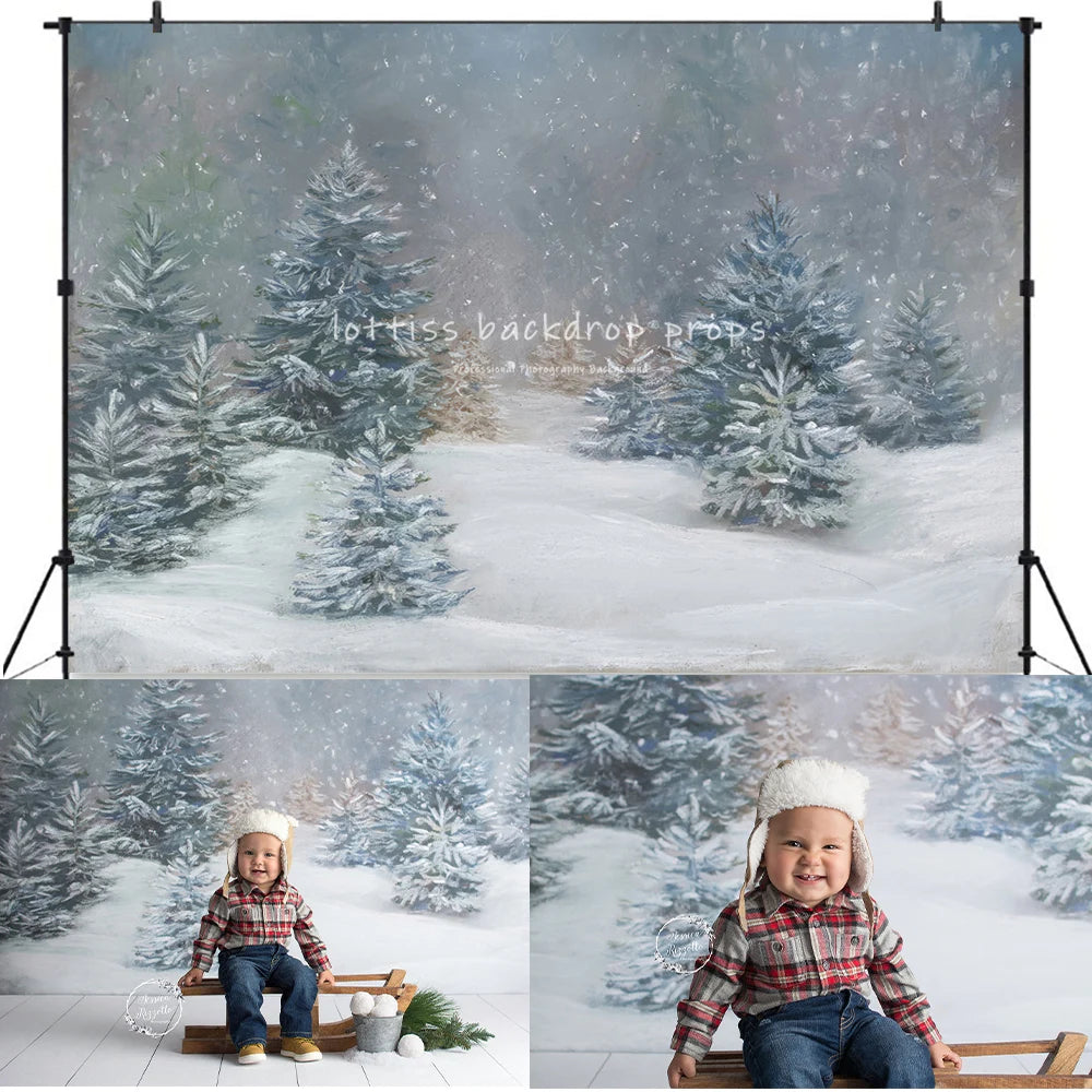 KMK - Snowfall Forest Backdrop