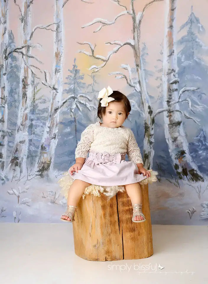 KMK - Winter Eve Forest Backdrop