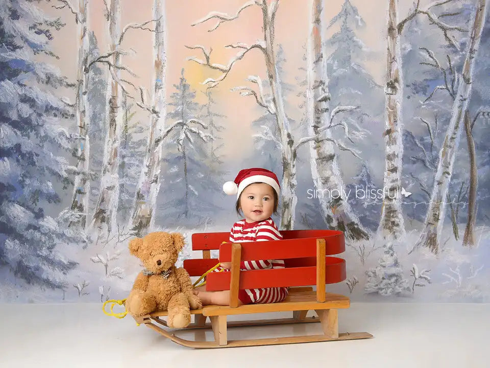KMK - Winter Eve Forest Backdrop