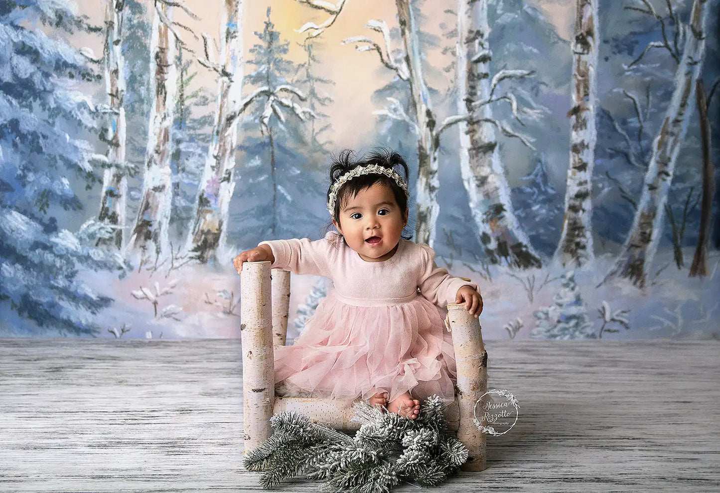 KMK - Winter Eve Forest Backdrop