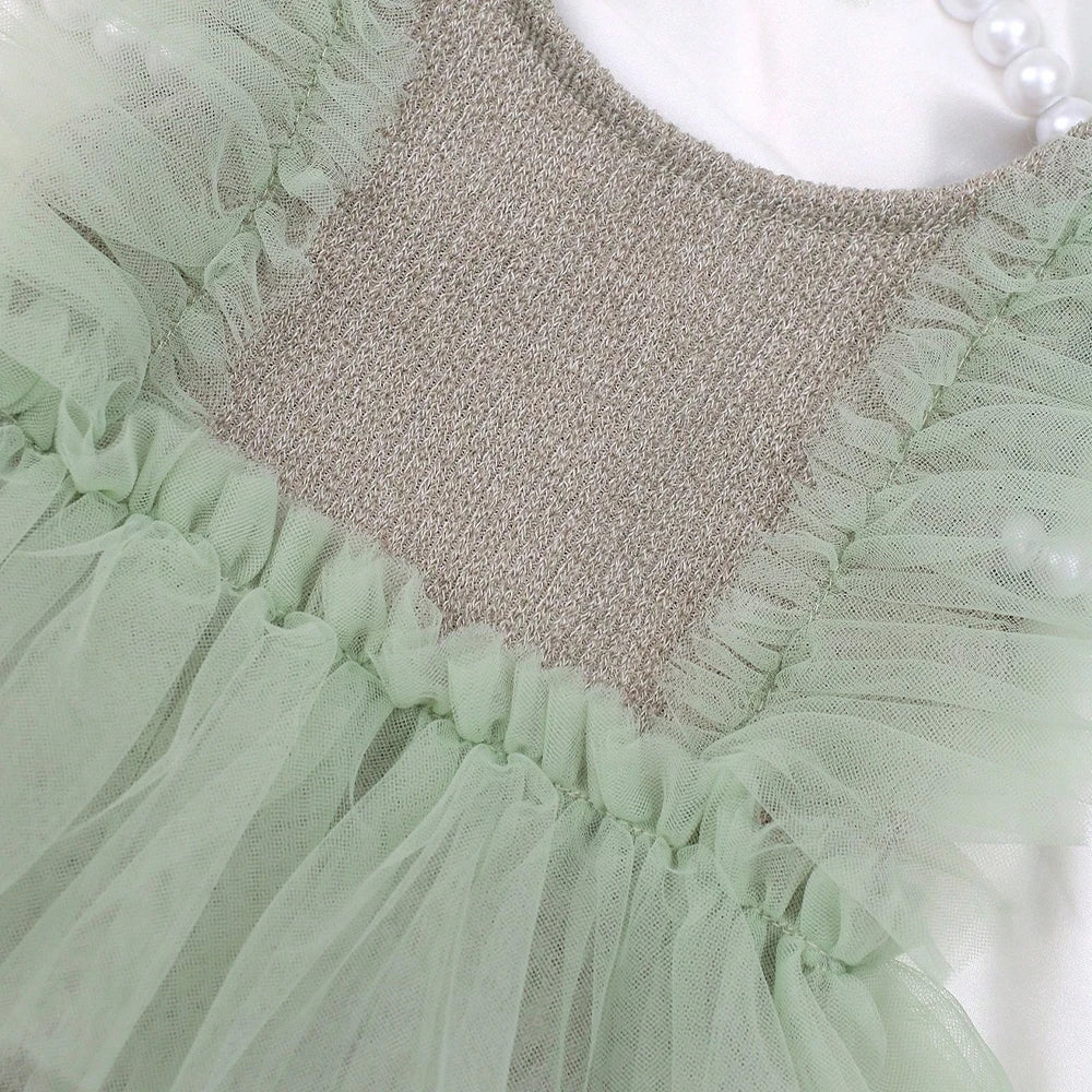 KMK - Plain Tulle Romper Set