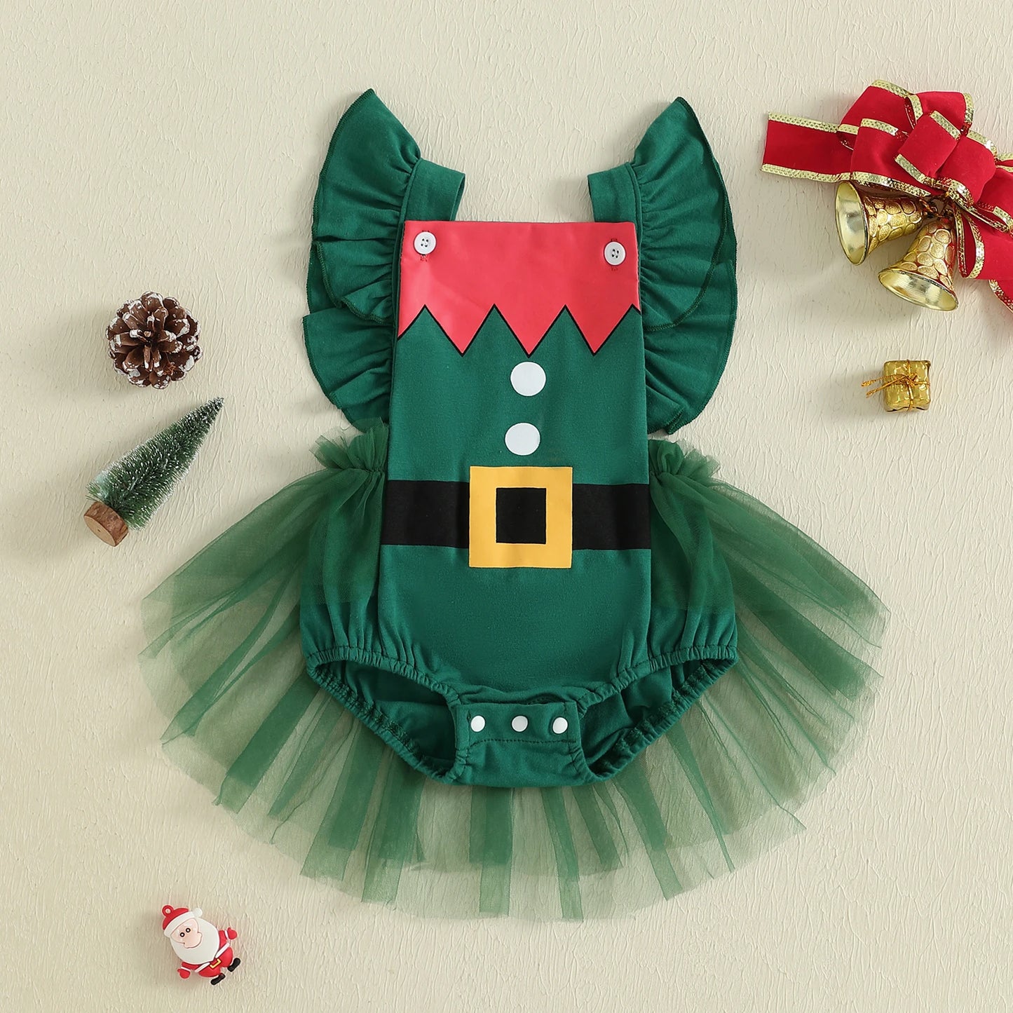 KMK - Christmas Elfin & Santa Rompers