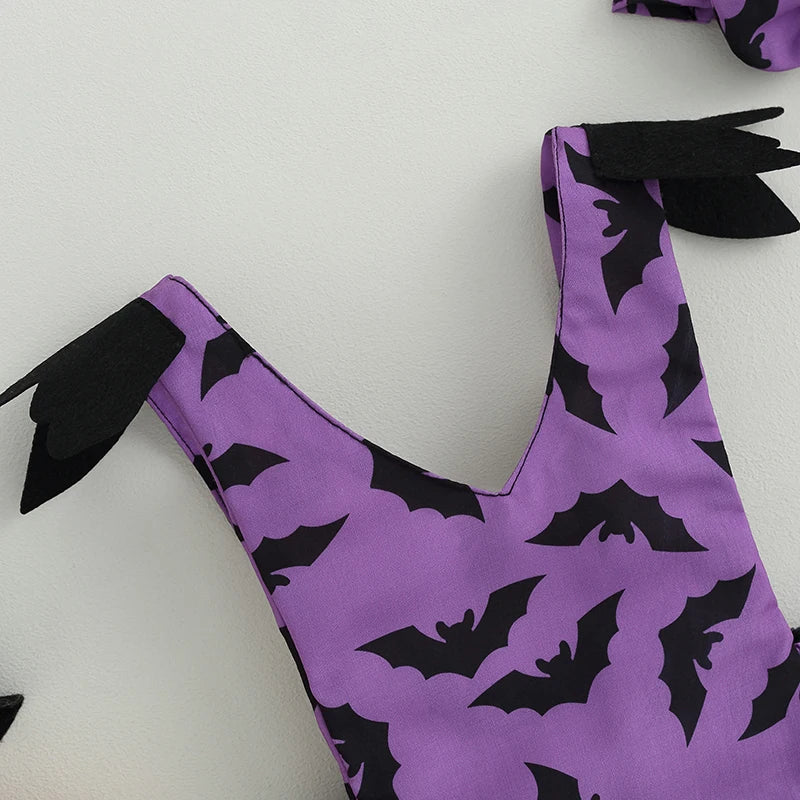KMK - Halloween Bat Romper Set