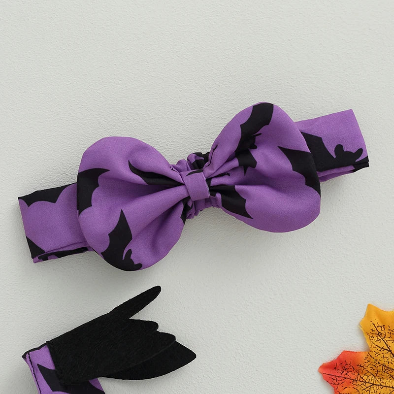 KMK - Halloween Bat Romper Set