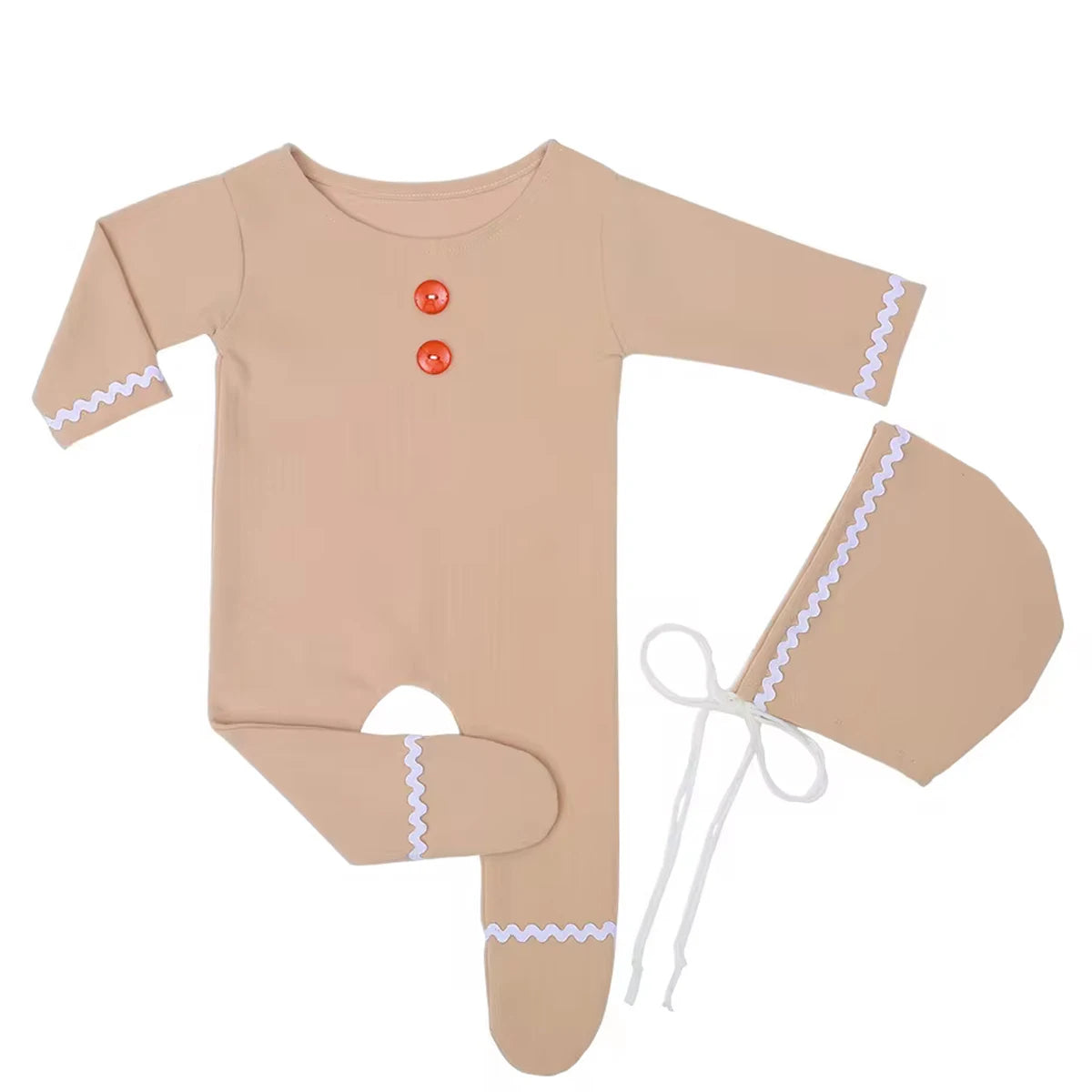 KMK - Gingerbread Man Romper Set