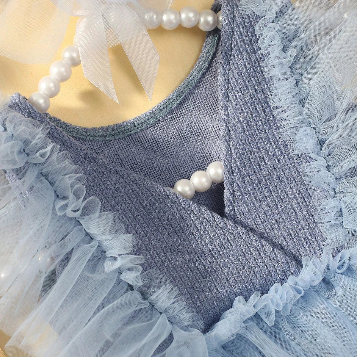 KMK - Plain Tulle Romper Set