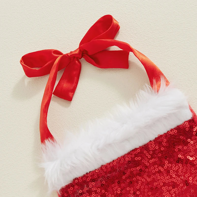 KMK - Christmas Sequin Romper Set