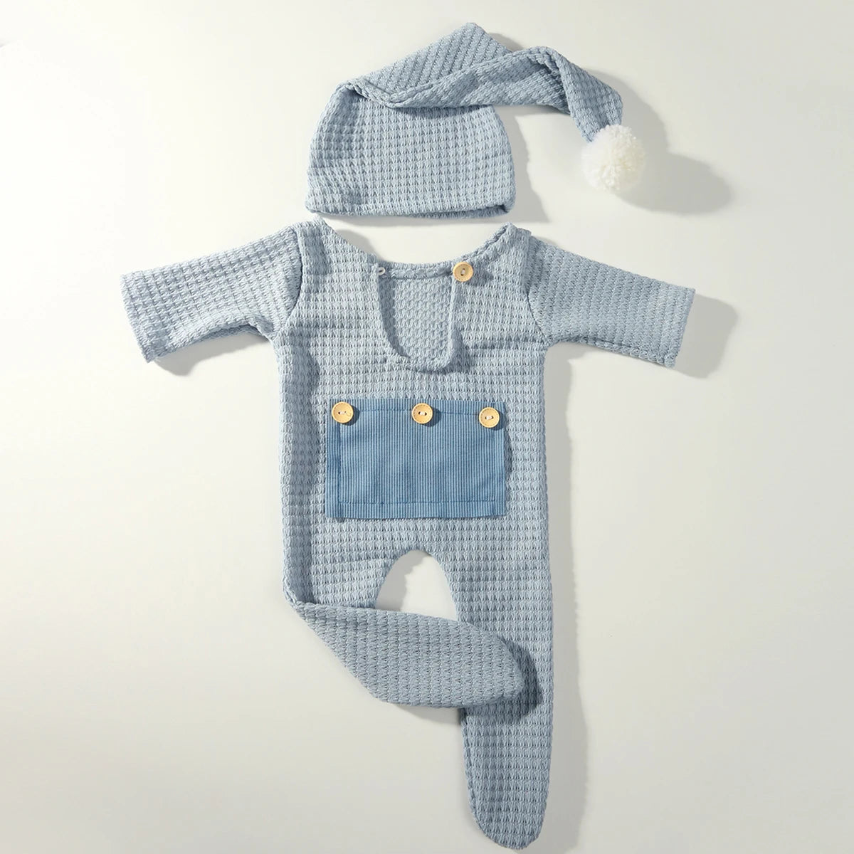 KMK - Waffle Pocket Romper Sets