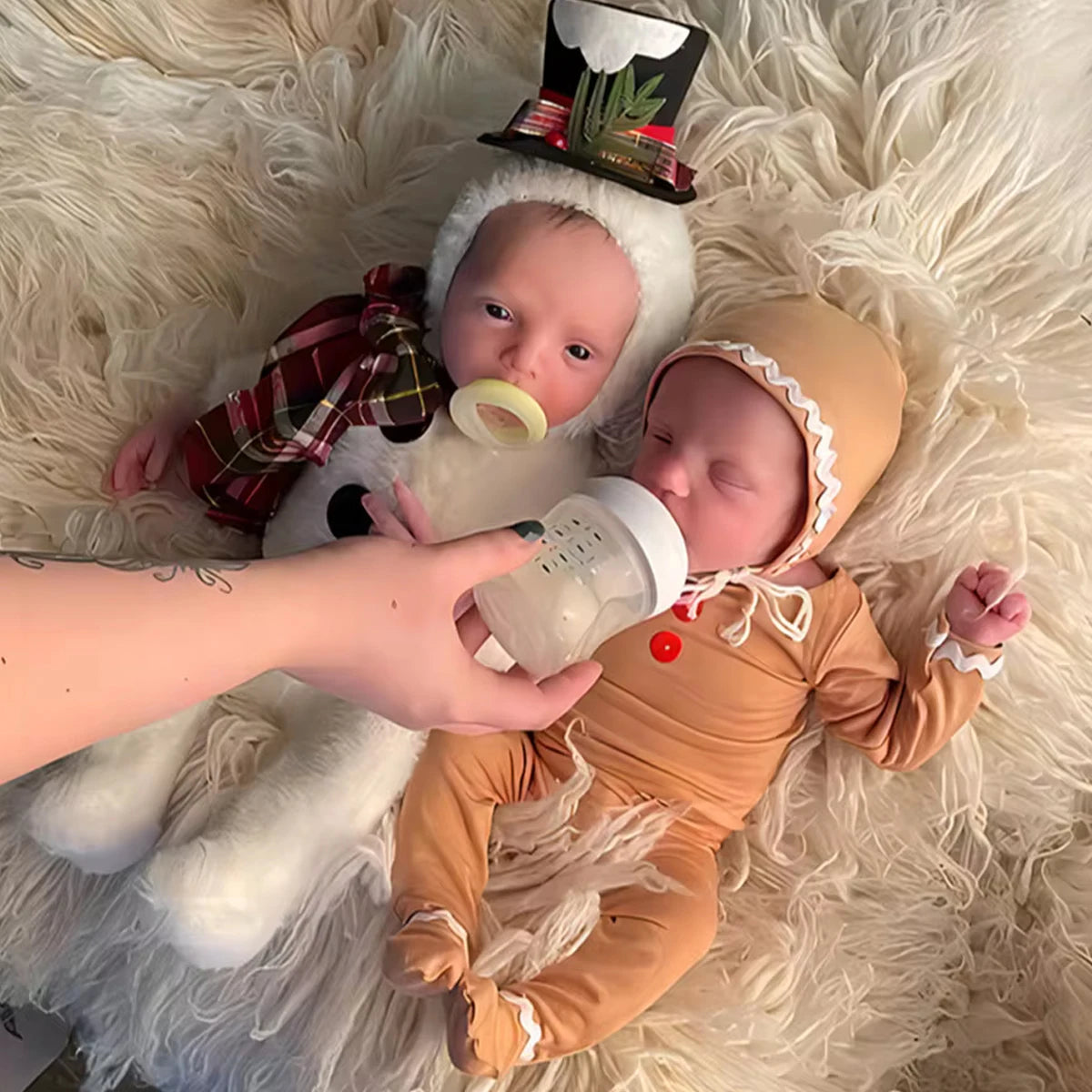 KMK - Gingerbread Man Romper Set
