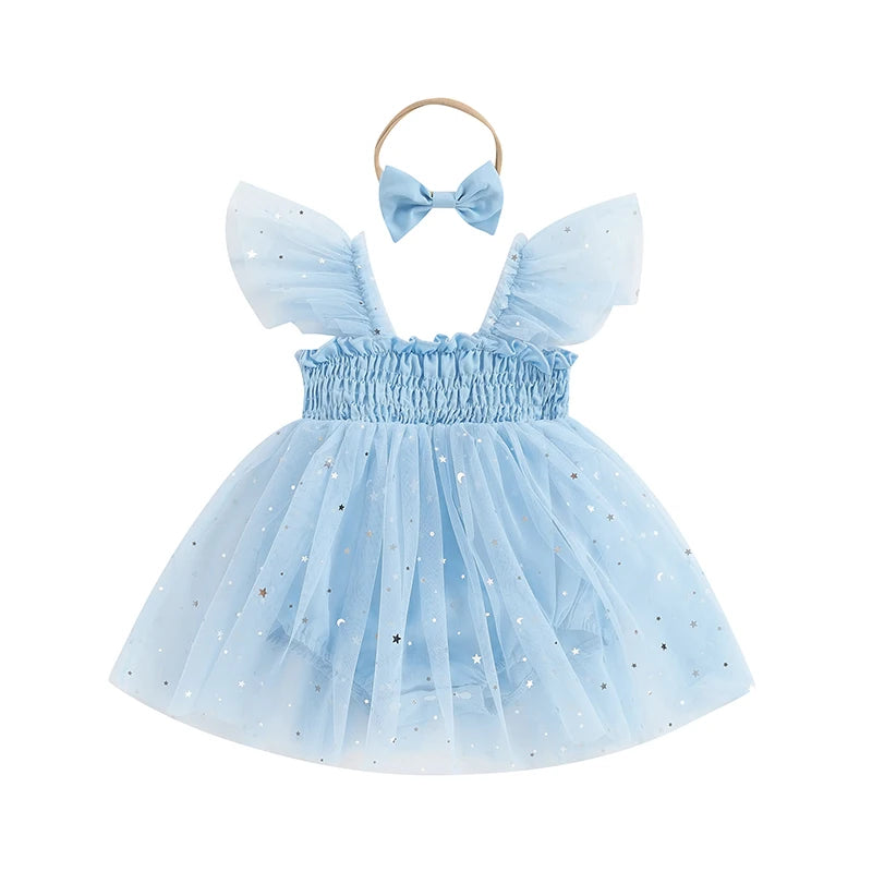 KMK - Starry Tulle Princess Romper Sets