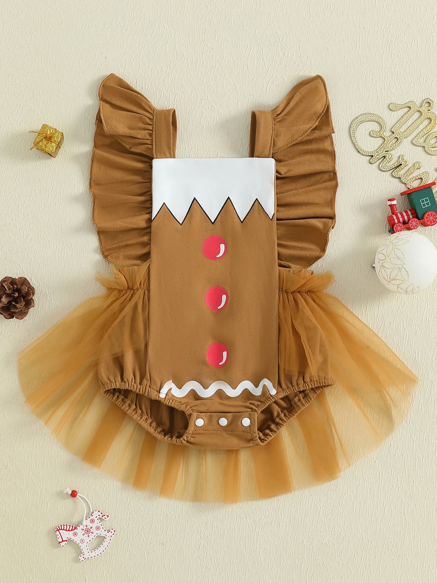 KMK - Christmas Gingerbread Romper