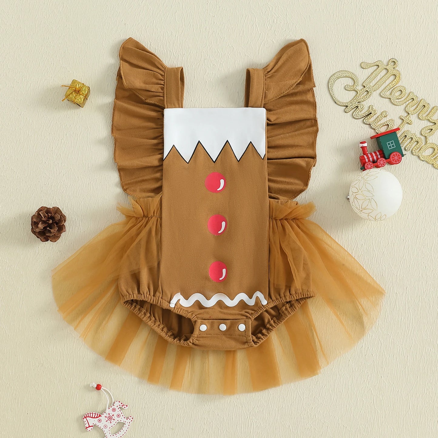 KMK - Christmas Gingerbread Romper