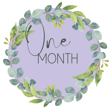 Free Printable Baby Milestone Card – one month 