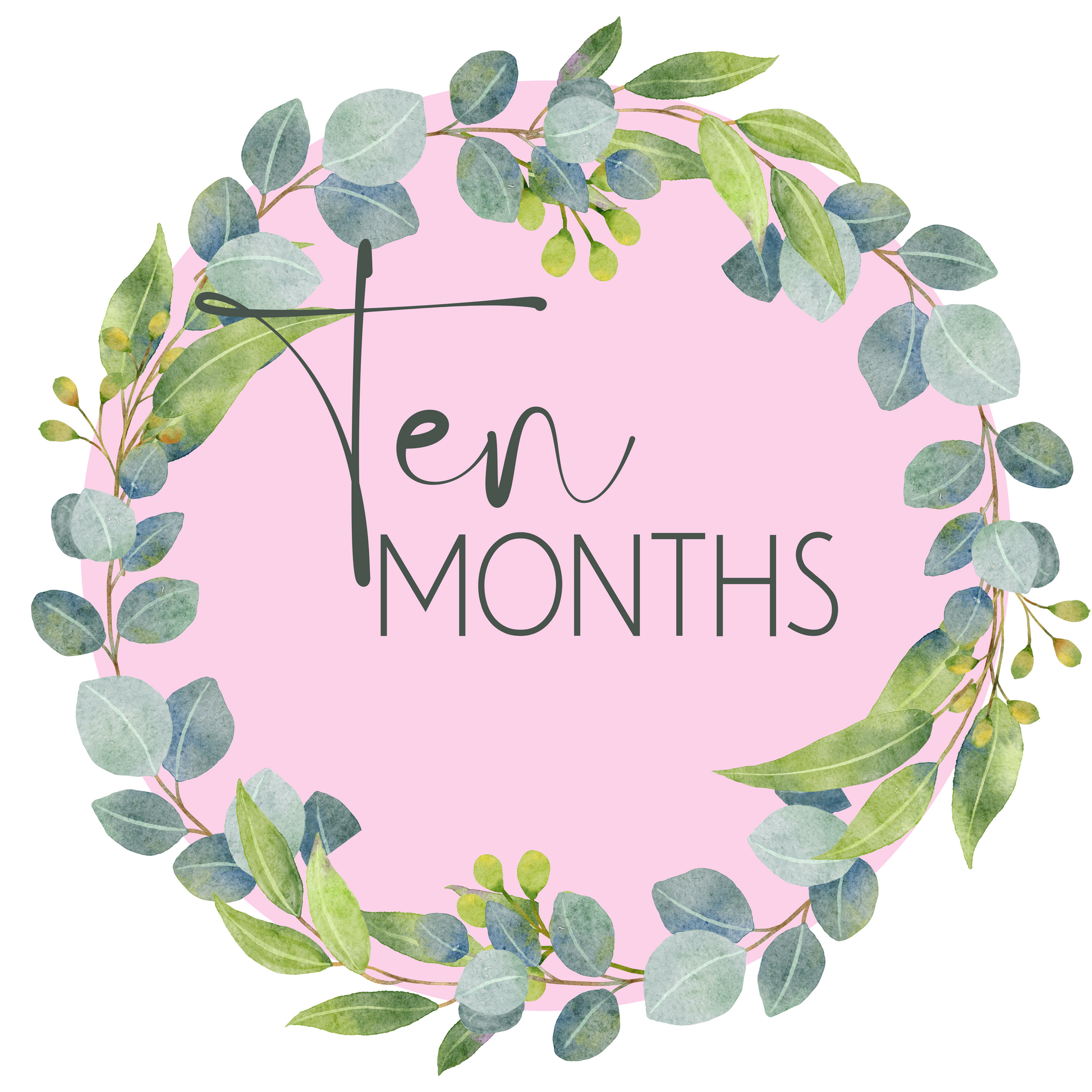 Free Printable Baby Milestone Card – ten months