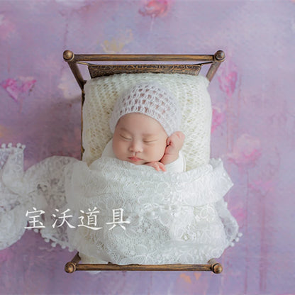 KMK - Newborn Classical Iron Crib Posing Bed