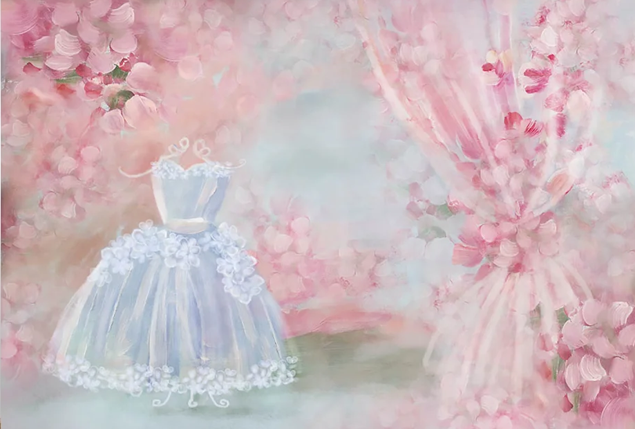 KMK - Pink Dress Up Backdrop