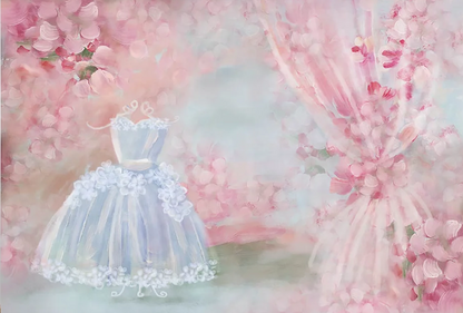 KMK - Pink Dress Up Backdrop