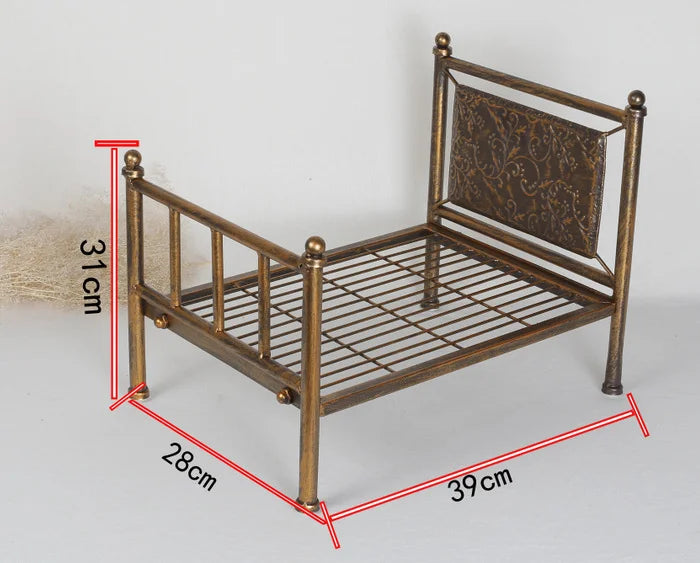 KMK - Newborn Classical Iron Crib Posing Bed