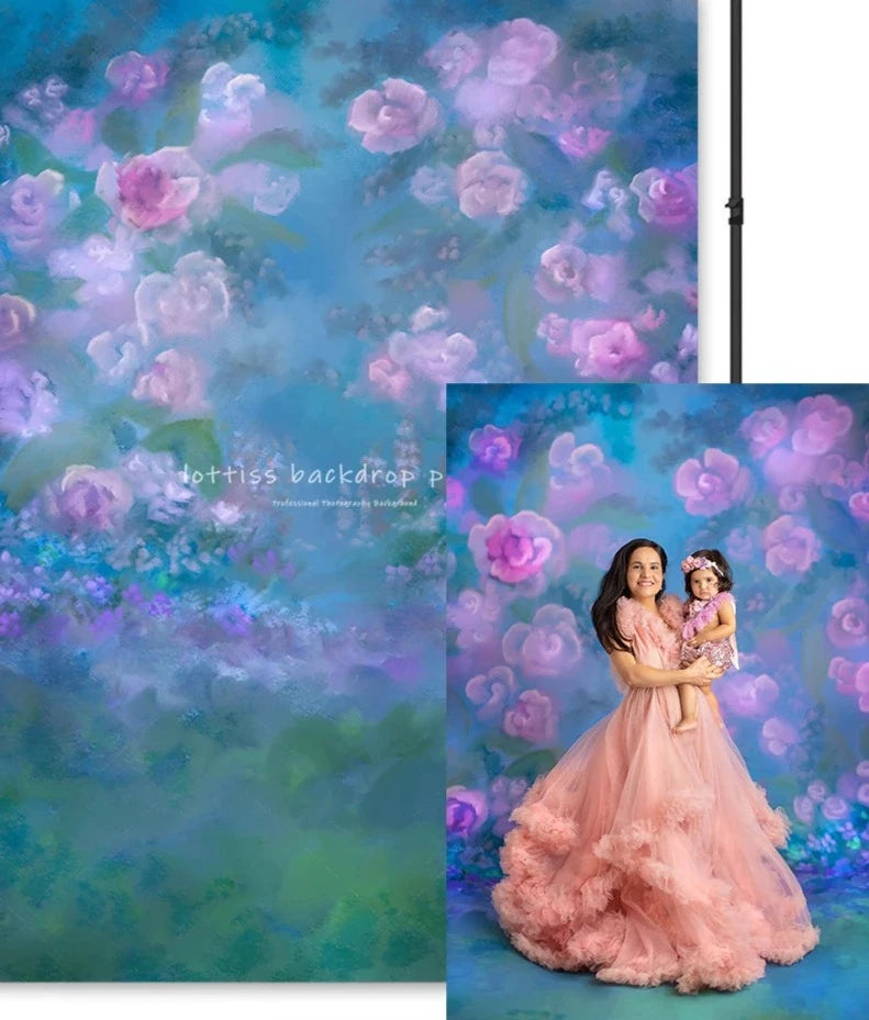 KMK - Blue Garden Arch Backdrop