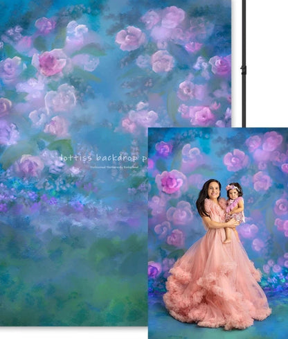 KMK - Blue Garden Arch Backdrop