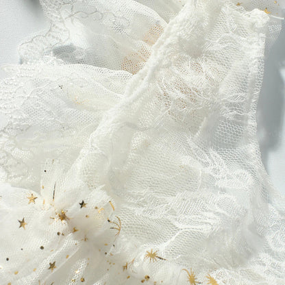 KMK - Butterfly Glitter Romper + Pearl Headband