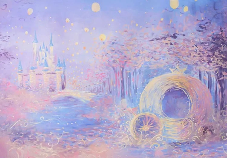 KMK - Cinderella Fairytale Watercolour Backdrop