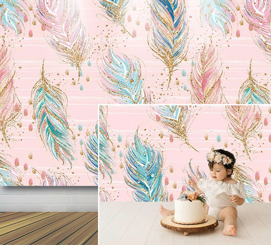 KMK - Feather Watercolour Backdrop