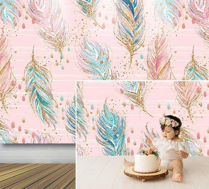KMK - Feather Watercolour Backdrop
