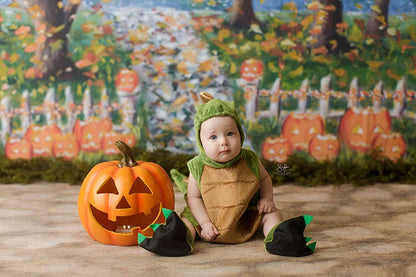 KMK - Halloween Stroll Forest Backdrop