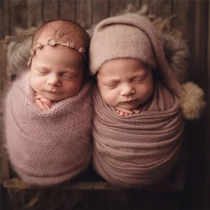 KMK - Knit Fur Ball Newborn Hat
