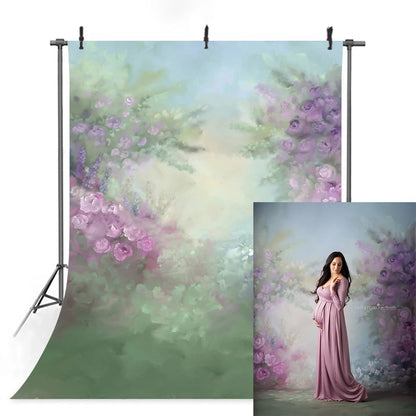 KMK - Lavender Garden watercolour backdrops