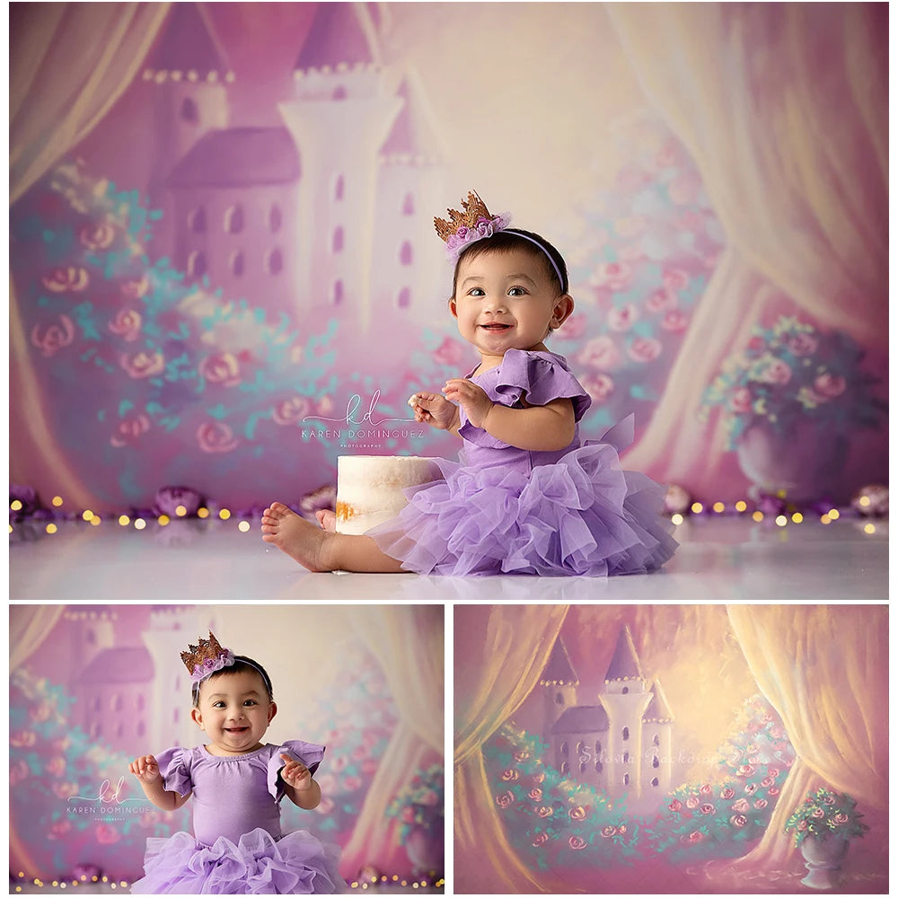 KMK - Pink Adelaides Castle Backdrop