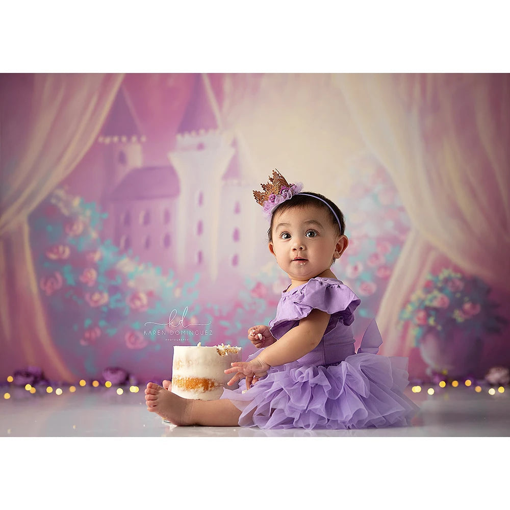 KMK - Pink Adelaides Castle Backdrop