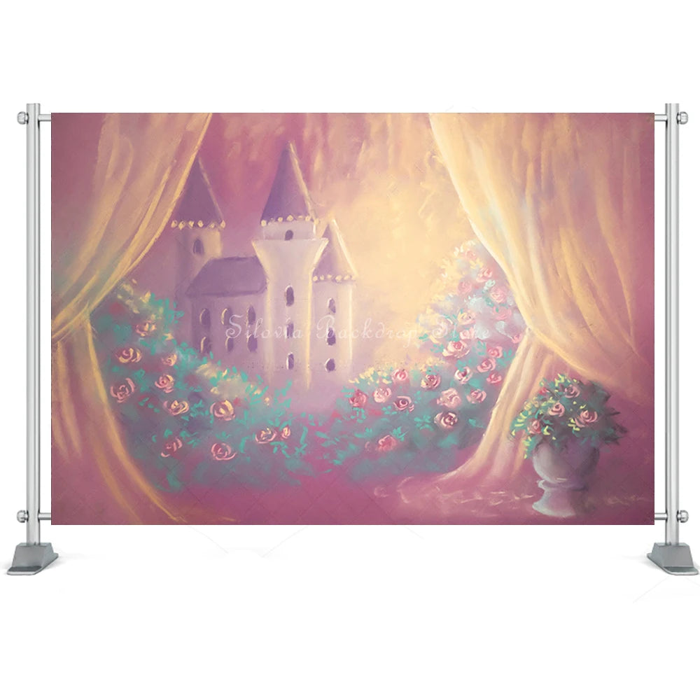 KMK - Pink Adelaides Castle Backdrop