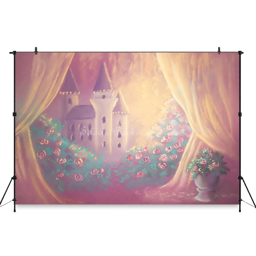 KMK - Pink Adelaides Castle Backdrop