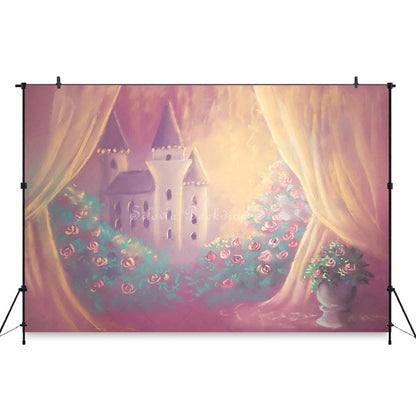 KMK - Pink Adelaides Castle Backdrop