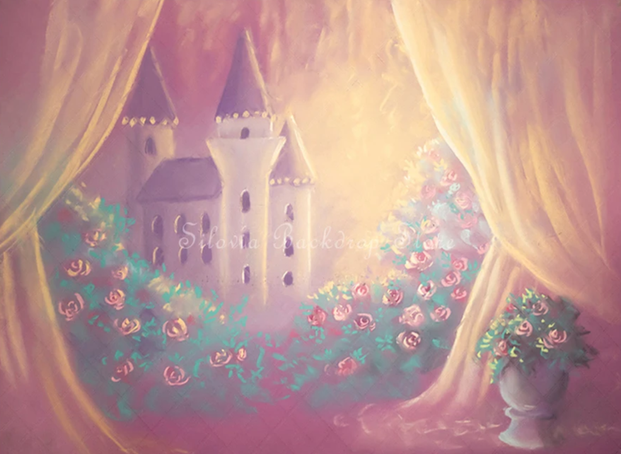 KMK - Pink Adelaides Castle Backdrop