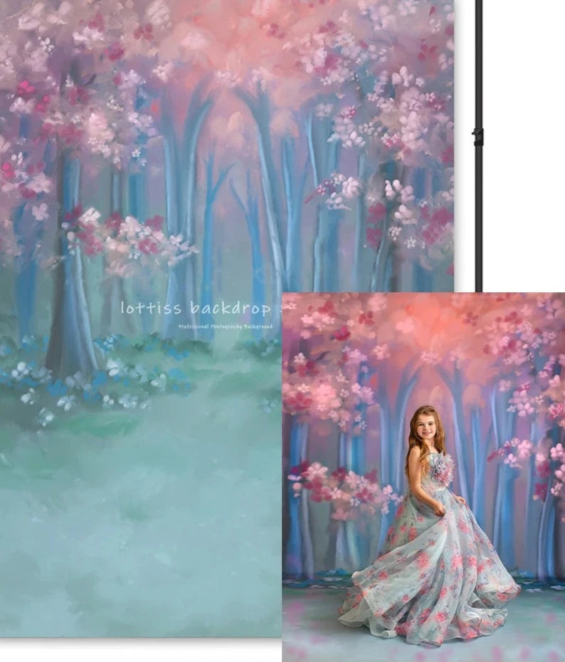 KMK - Pink Woods Backdrop