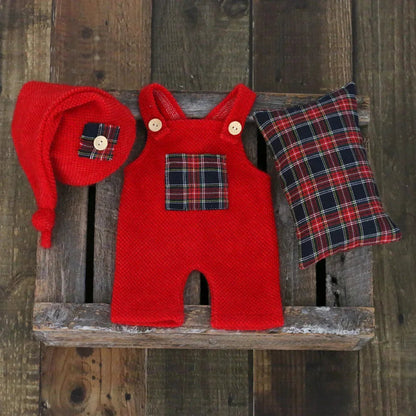 KMK - Plaid Romper Set