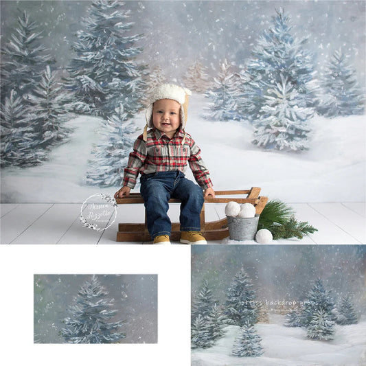 KMK - Snowfall Forest Backdrop