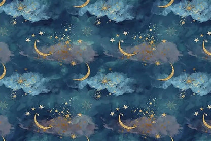 KMK - Stars and moons Watercolour Backdrop