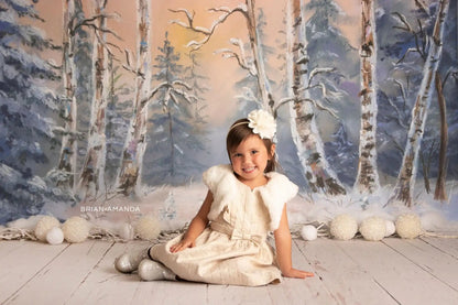 KMK - Winter Eve Forest Backdrop