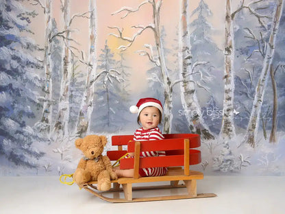KMK - Winter Eve Forest Backdrop