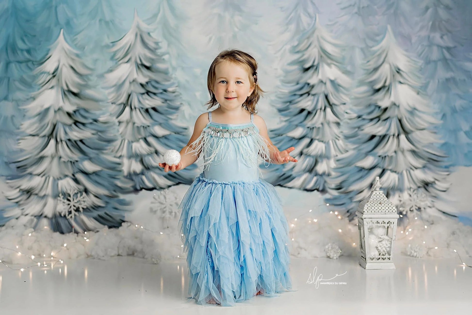 KMK - Winter Snowy Forest Backdrop