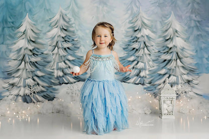 KMK - Winter Snowy Forest Backdrop